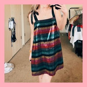 Show Me Your Mumu Sequin Striped dress